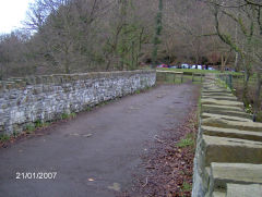 Penllwyn Tramroad viaduct, Wattsville, January 2007